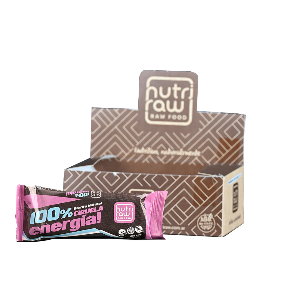 Caja x12 barritas energeticas - CIRUELA - Nutriraw
