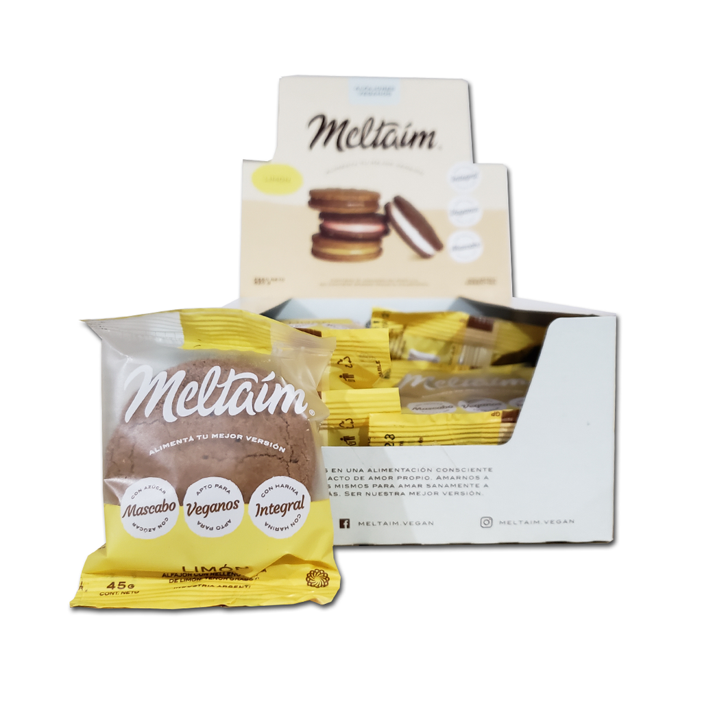 Caja x12 alfajores - LIMON - Meltaim
