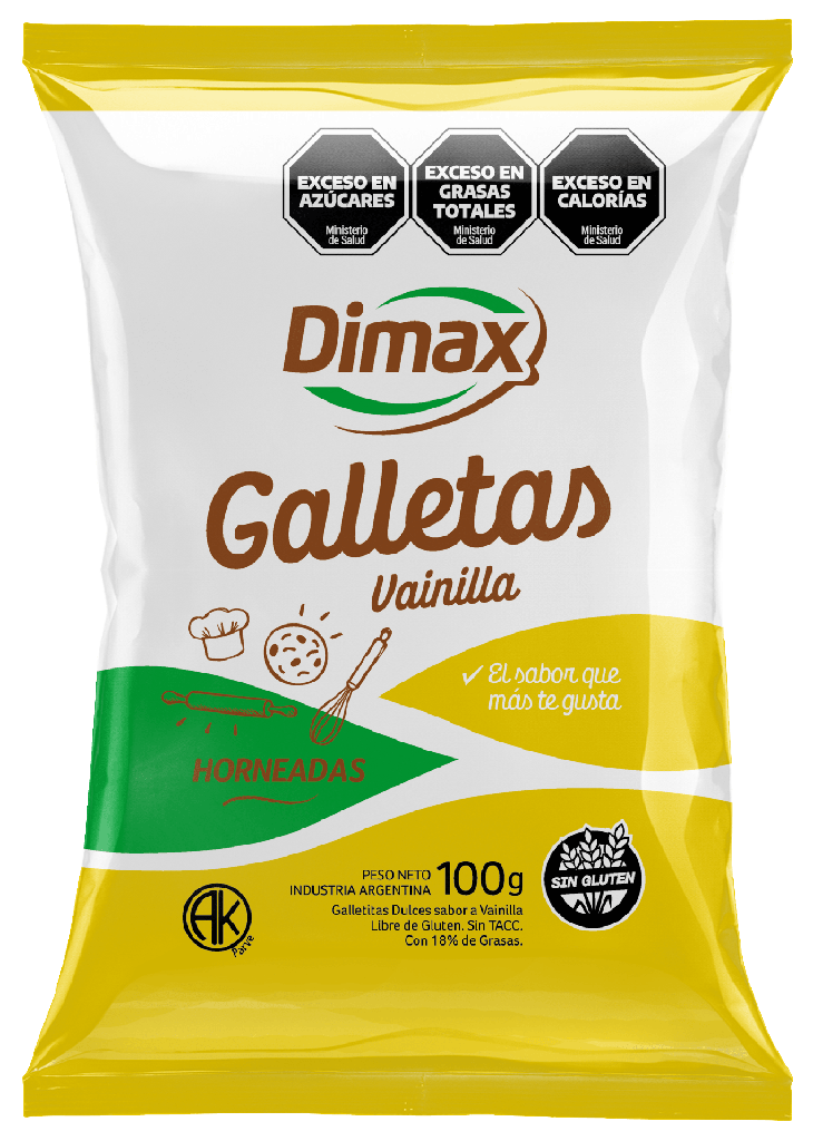 Galletitas de VAINILLA x100g - Dimax