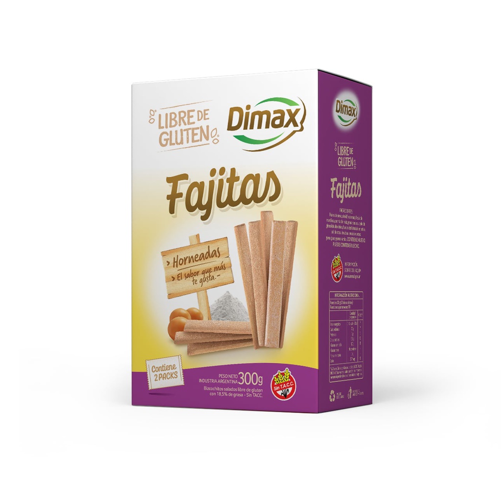 Caja de FAJITAS x300g - Dimax