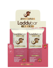 Caja x12 barritas RAW - AVELLANAS - LadduBar