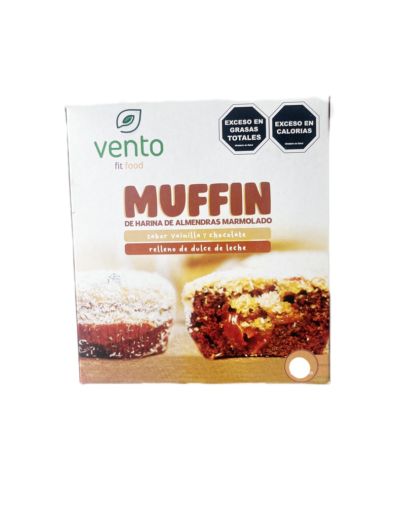 Caja x3u - Muffin KETO MARMOLADO y DDL - Vento
