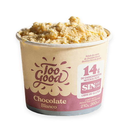 Helado KETO - CHOCOLATE BLANCO - Too Good