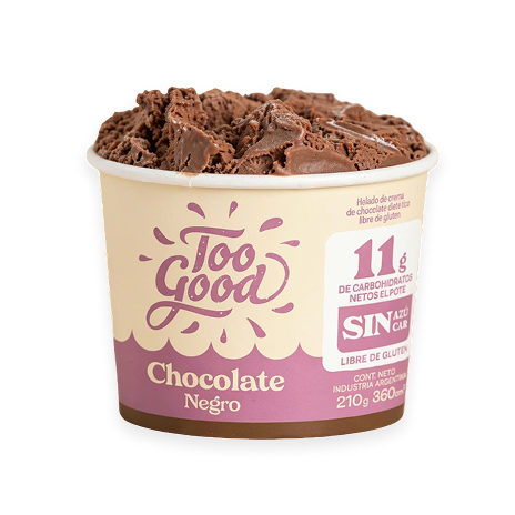 Helado KETO - CHOCOLATE NEGRO - Too Good