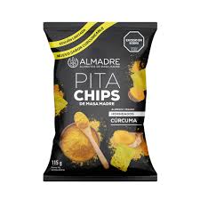 Pita chips c/CURCUMA x115g - Almadre