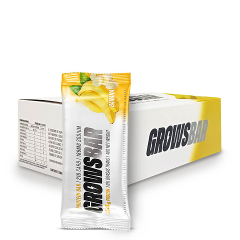 Caja x12 barritas - BANANA - GrowsBar