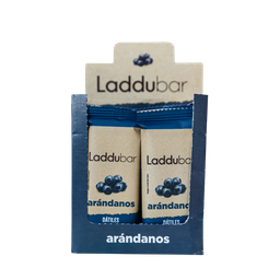 [500] Caja x12 barritas RAW - ARANDANOS - LadduBar